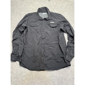 Columbia Omni-Shield Black Long Sleeve Fishing Hiking Shirt Men’s L PFG Style